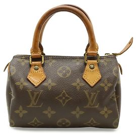 Sac pochette Louis Vuitton Monogram Mini Speedy M41534 Marron