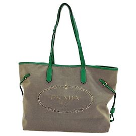 Prada Beige Tote Bag Beige