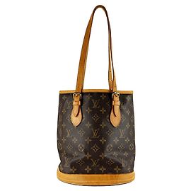 Sac seau Louis Vuitton Monogram PM Marron Monogramme