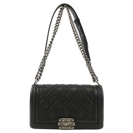Borsa a tracolla Chanel Boy Line Nero