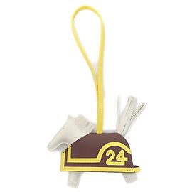 Hermès Charm de sac à main Hermes Rodeo Robeo 24 PM Jaune
