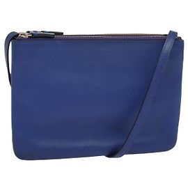 Céline Celine Trio Pelle Small Blu