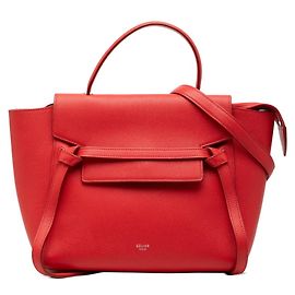 Céline Bolso Micro Celine Belt Bag Roja