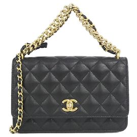 Chanel AP3910 Chain Shoulder Wallet Nero