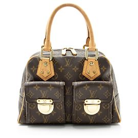 Bolsa Manhattan PM em lona Monogram Louis Vuitton Marrom