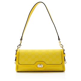 Piccola borsa a tracolla Gucci GG Canvas Luce Giallo