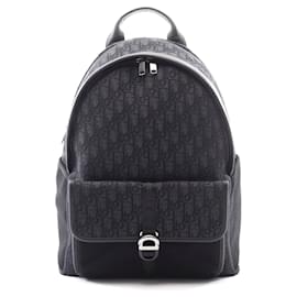 Dior Canvas Leather Oblique Backpack Black