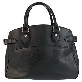 Louis Vuitton Epi Passy PM Leather Tote Bag Black
