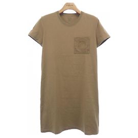 Vestido Cut Hermès Castaño
