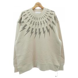 Autre Marque Sweatshirt en coton Neil Barrett NBV7JS010S Beige