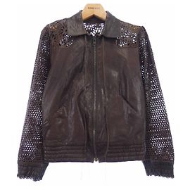 Hugo Boss Leather Jacket Brown