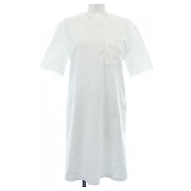 Hermès PALEFROI34 Kleid Weiß
