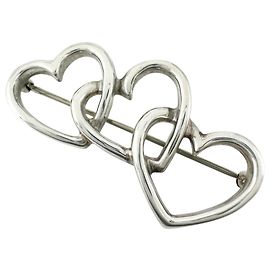 Tiffany & Co Spilla TIFFANY&Co. Tiffany Triple Heart, Donna Argento