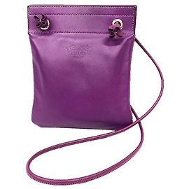 Hermès HERMES Sac Aline Mini Shoulder Bag Milo Lambskin Ultraviolet D Stamp Purple Pochette Leather Hermes Purple