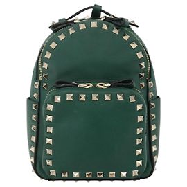 Valentino Garavani Rockstud Mini en cuir Vert