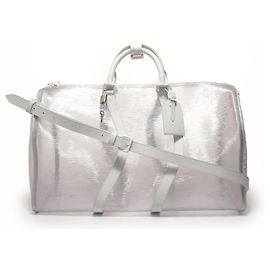 Louis Vuitton Epi Plage Keepall Handtasche Weiß