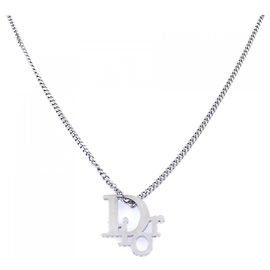 Christian Dior Silver Necklace Silvery