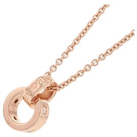 Bulgari Colar BVLGARI em ouro rosa 18K com pingente de diamante Outro