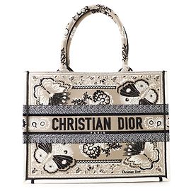 Christian Dior Medium Tote Bag Weiß Beige