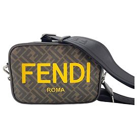 Borsa a tracolla Fendi Zucca Marrone