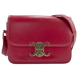 Céline Bolsa de ombro Celine Triomphe em vermelho Vermelho
