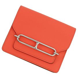 Hermès Cartera Hermes Roulis Reli Verso Otro Naranja