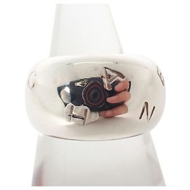 Chanel Sterling Silver Band Ring Other