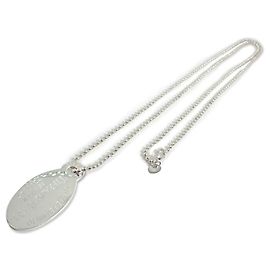 Pendente lungo Tiffany & Co. 925 Return to Tiffany con targhetta ovale Altro