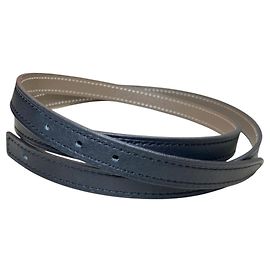 Hermès Ceinture étroite réversible Hermes Marron Noir