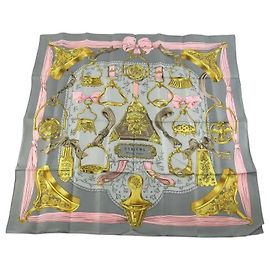 Hermès Hermes Carré 90 Seta multicolore 90 x 90 Marrone