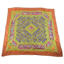 Hermès Hermes Carré 90 Seta multicolore 90 x 90 Multicolore