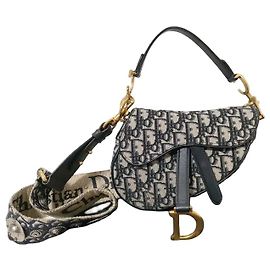 Christian Dior Dior Saddle Boxy Bag Plum Dior Oblique small Marron