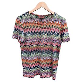 Missoni Top de Malha Zig Zag Multicolor Multicor