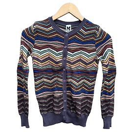 M Missoni Cárdigan Chevron Multicolor Multicolor Morado oscuro