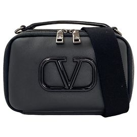 Sac à main 2-way avec logo V Valentino Noir