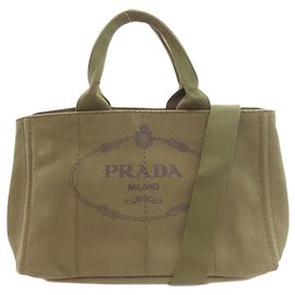Sac cabas 2-Way Prada BN2642 Canapa Vert