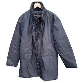 Moncler Men's Long Down Parka Jacket - Dark Blue Black Navy blue