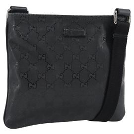 Borsa a tracolla GUCCI GG Implementation PVC Nero Argento Auth BA13608 Nero Argento