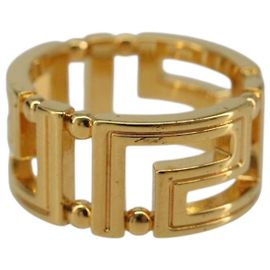 VERSACE Ring metal Gold Tone Auth BA13630V Other