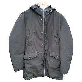 Herno Reversible Daunenjacke mit Kapuze Grau Dunkelgrün