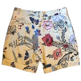 Gucci x Kris Knight Short Bermuda Estampa Floral Multicor Amarelo