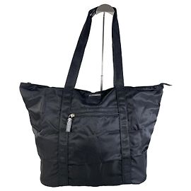 Borsa Tote in Nylon Vintage Gucci Nera Argento Nero