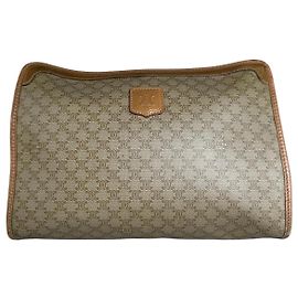 Céline Pochette Vintage Celine Monogram Canvas Beige Marron Beige