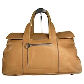 Borsa a mano in pelle vintage Salvatore Ferragamo Camel Cammello