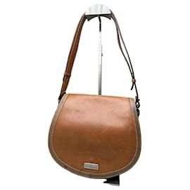 Vintage Gianni Versace Schultertasche aus Leder und Wildleder Tan Beige Kamel