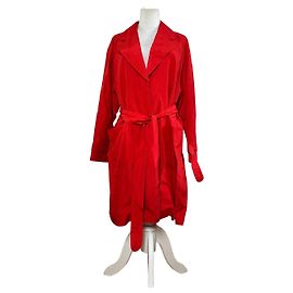 Vintage Dior langer Mantel Rot ca. 2000 XL Rot