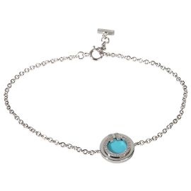 Pulsera Tiffany T Circle en oro blanco, turquesa y diamantes de Tiffany & Co. Otro