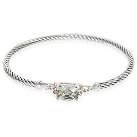 Bracciale Wheaton in argento sterling, prasiolite e diamante David Yurman Altro