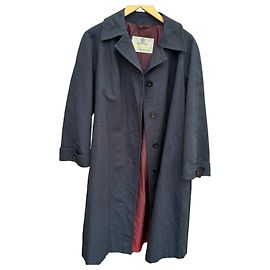 Aquascutum Navy Blue Trench Coat Navy blue