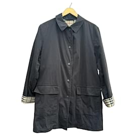 Burberry Nova Check Lining Trench Coat Dark grey